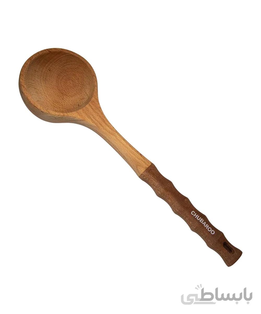 ملاقه چوبی دو رنگ چوبارو