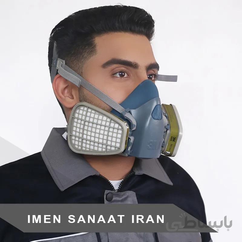 ماسک تنفسی نیم صورت دو فیلتر ۳m