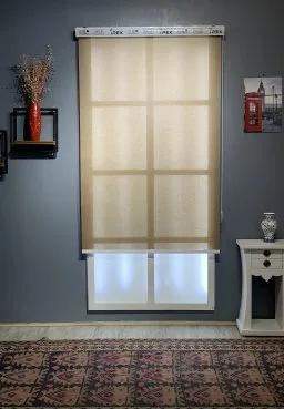 پرده شید سان اسکرین رنگ قهوه ای کد S853-L4