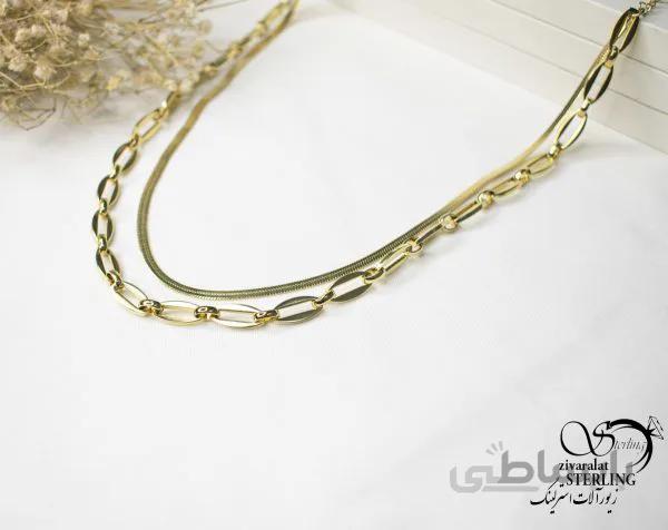 گردنبند استیل زنانه کد 5825