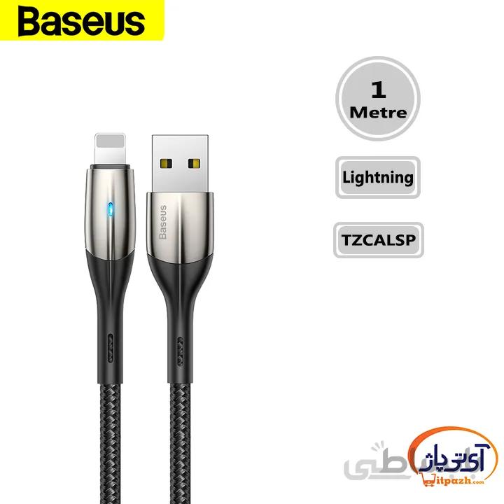 کابل شارژ و دیتا آیفون برند Baseus مدل Baseus l TZCALSP Black retail طول 1 متر 2.4 آمپر