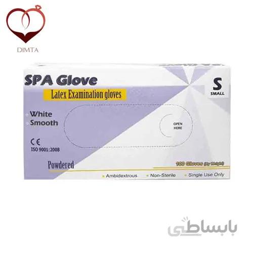 دستکش لاتکس کم پودر SPA سایز S
