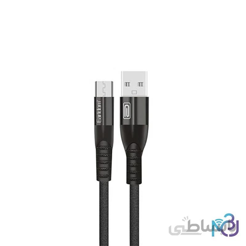کابل شارژ Micro USB اورجینال ارلدام مدل Earldom EC-077m طول ۱ متر