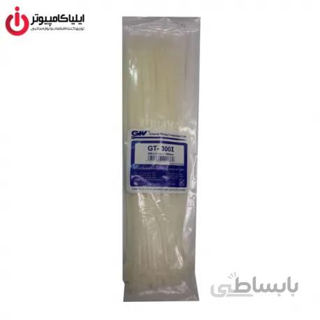 بست کمربندی 30 سانتی متری جی وی مدل GT-300I بسته 100 عددی