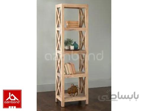 استند پنج طبقه چوبی ا دارای حفاظ سمت راست و چپ