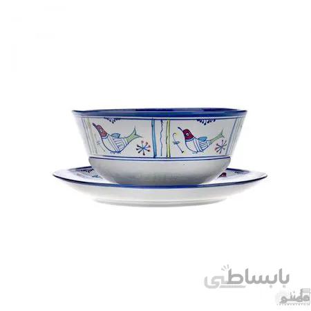 قاب و قدح چینی طرح خورشید خانم