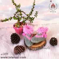 پاپوش بافتنی نیم بوت کودک ( کد 30412 )