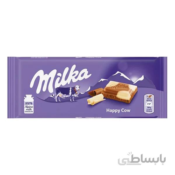 شكلات میلكا مدل هپی كو 100 گرم ا Milka chocolate model happy cow 100 g