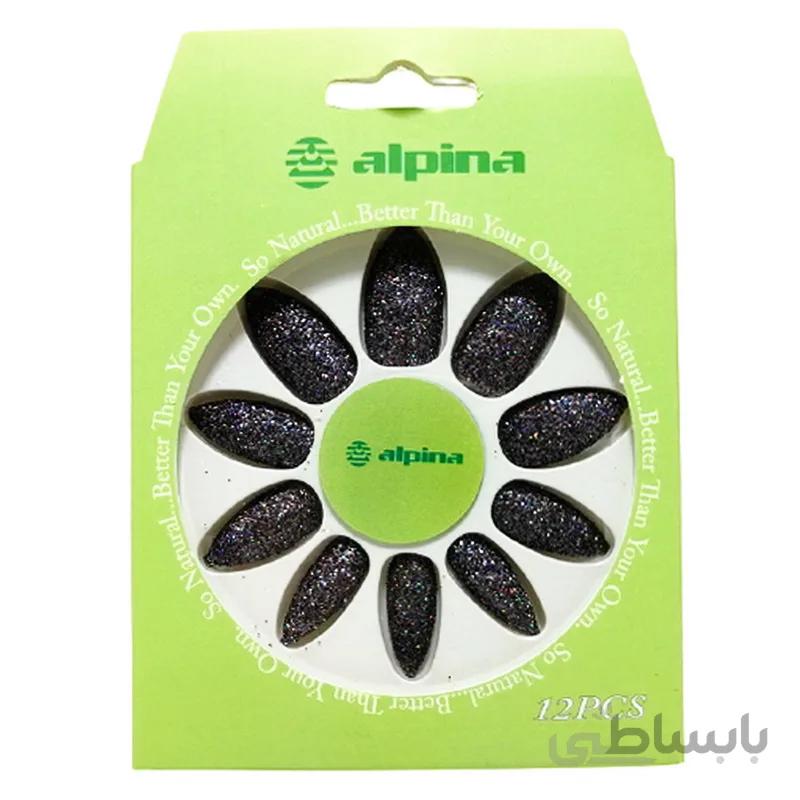 ناخن مصنوعی آلپینا Alpina مدل اکلیلی رنگ مشکی
