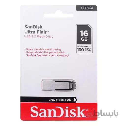 فلش مموری سن دیسک Ultra Flair _ CZ73 | ظرفیت 16 گیگابایت ا SanDisk Ultra Flair CZ73 Flash Memory 16GB