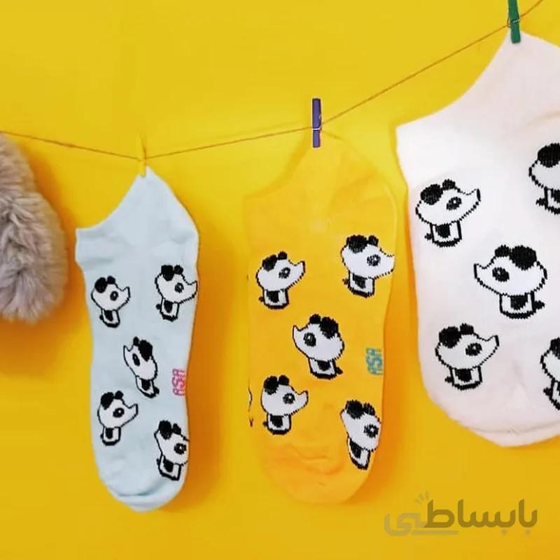جوراب مچی زنانه فانتزی طرح پاندا