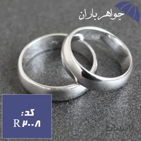 حلقه نقره پهن رینگی ساده کد R_2008