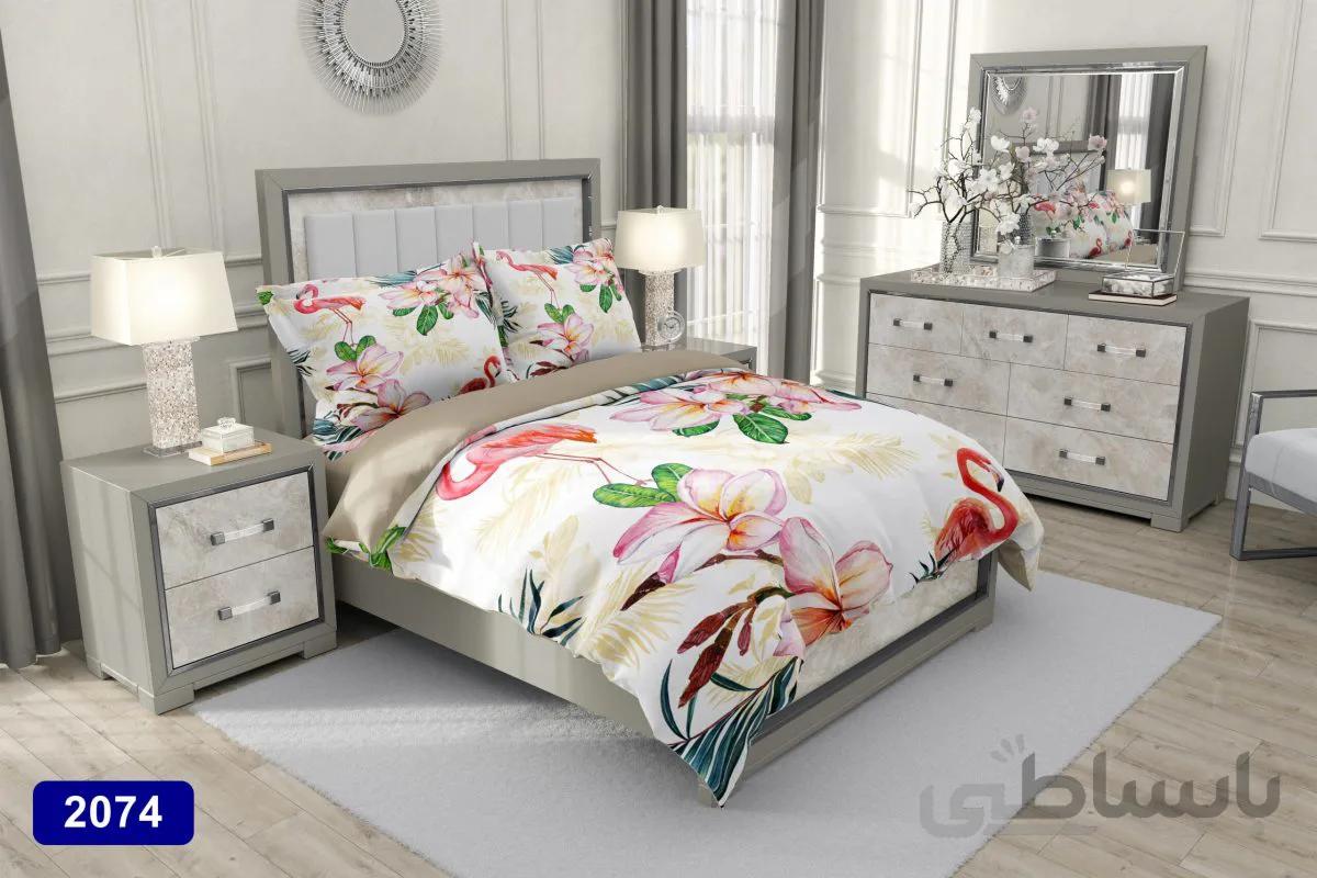 سرویس لحاف روتختی سه بعدی کارینا دو نفره مدل فلامینگو