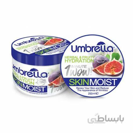 کرم ژل مرطوب کننده و جوانساز پوست با عصاره انجیر 250میل آمبرلا ا Umbrella 1Minute Wow Skin Moist Fig Gel Cream 250ml