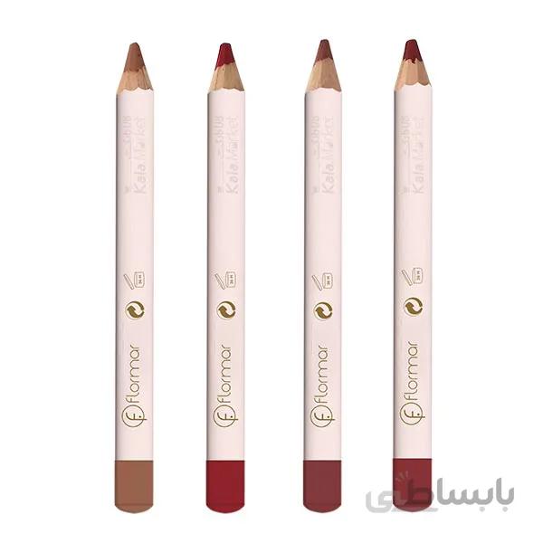 ست ۴ عددی رژ مدادی فلورمار (Flormar Long Lasting Lipstick Pencil-Code 02)