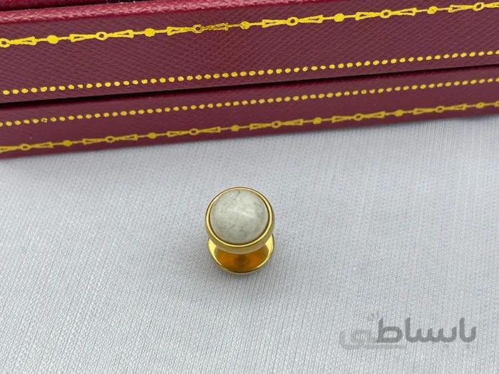 پیرسینگ گوش طرح سرامیکی سفید