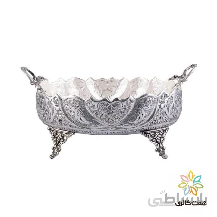 ظرف بیضی نقره نما کد ۱۰۳۱۸