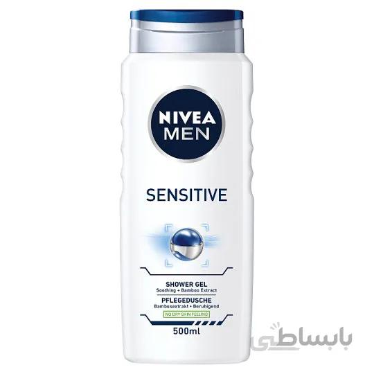 شامپو سر و بدن مردانه نیوا مدل SENSITIVE حجم 500 میلی لیتر ا Nivea SENSITIVE Shower Gel For Men 500ml