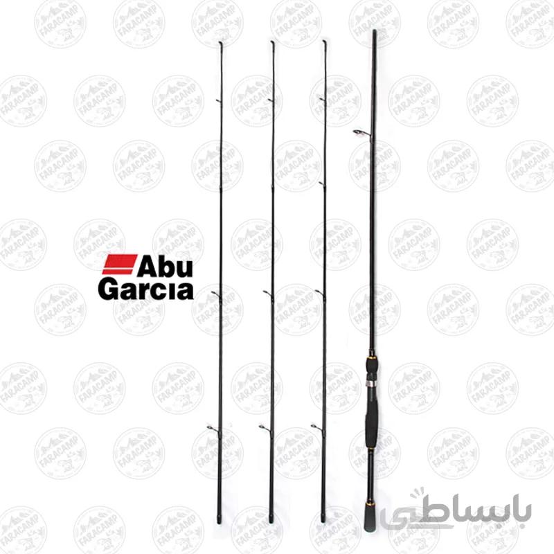 چوب ماهیگیری ابوگارسیا دوتکه سه اکشن اسپینینگ فول کربن به همراه هارد کیس