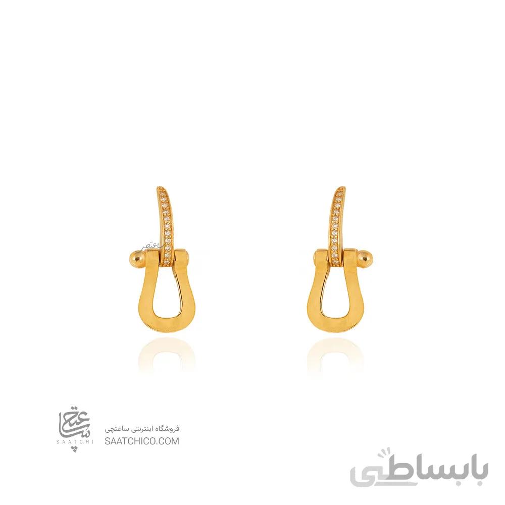 گوشواره طلا طرح فرد کد CE414