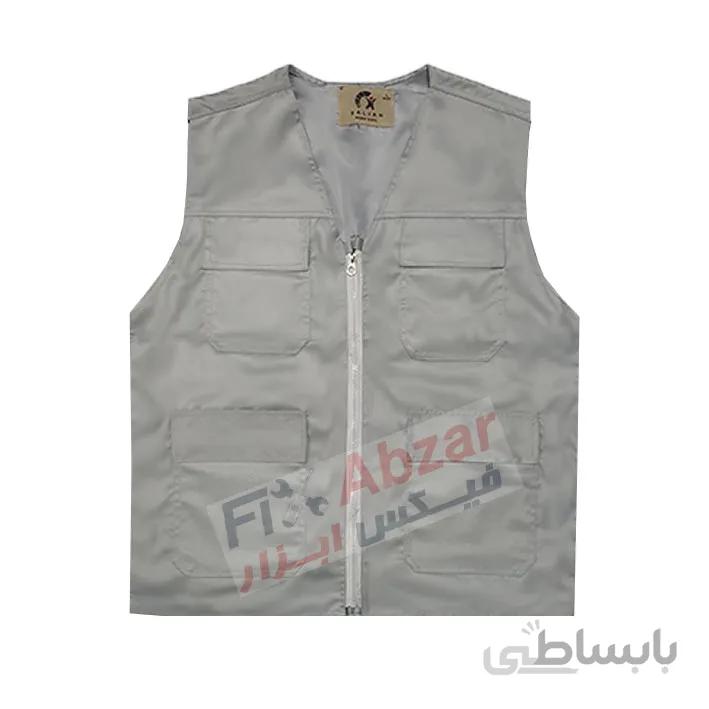 جلیقه تبلیغاتی طوسی چهار جیب سالیان ا Promotional red color Vest Model Salian