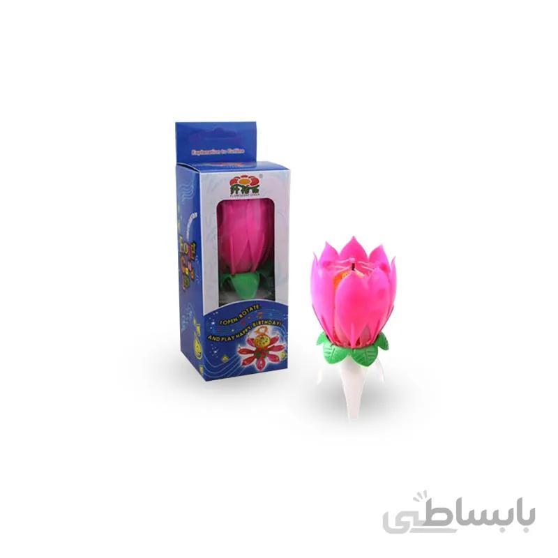 شمع موزیکال گل مدل STC108