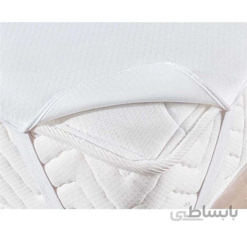 محافظ تشک دو نفره کینگ سایز Flore Beyaz مادام کوکو