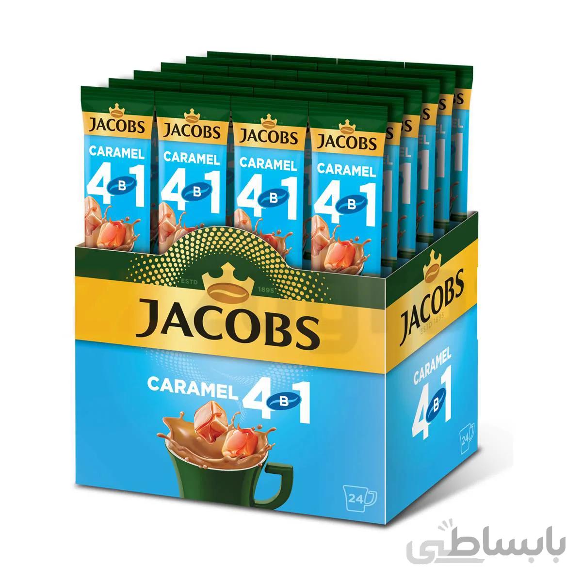 قهوه فوری 4*1 جاکوبز با طعم کارامل ساشه 1 عددی