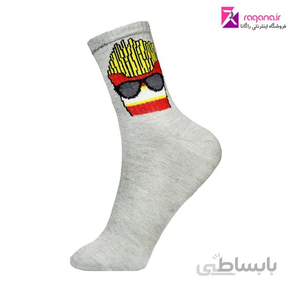 جوراب زنانه chetic طرح سیب زمینی کد RG-C 957