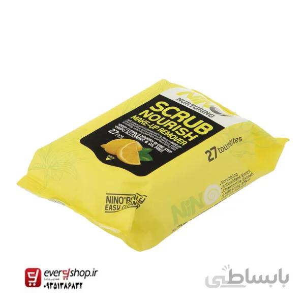 دستمال مرطوب نینو مدل لایه بردار 27 عددی