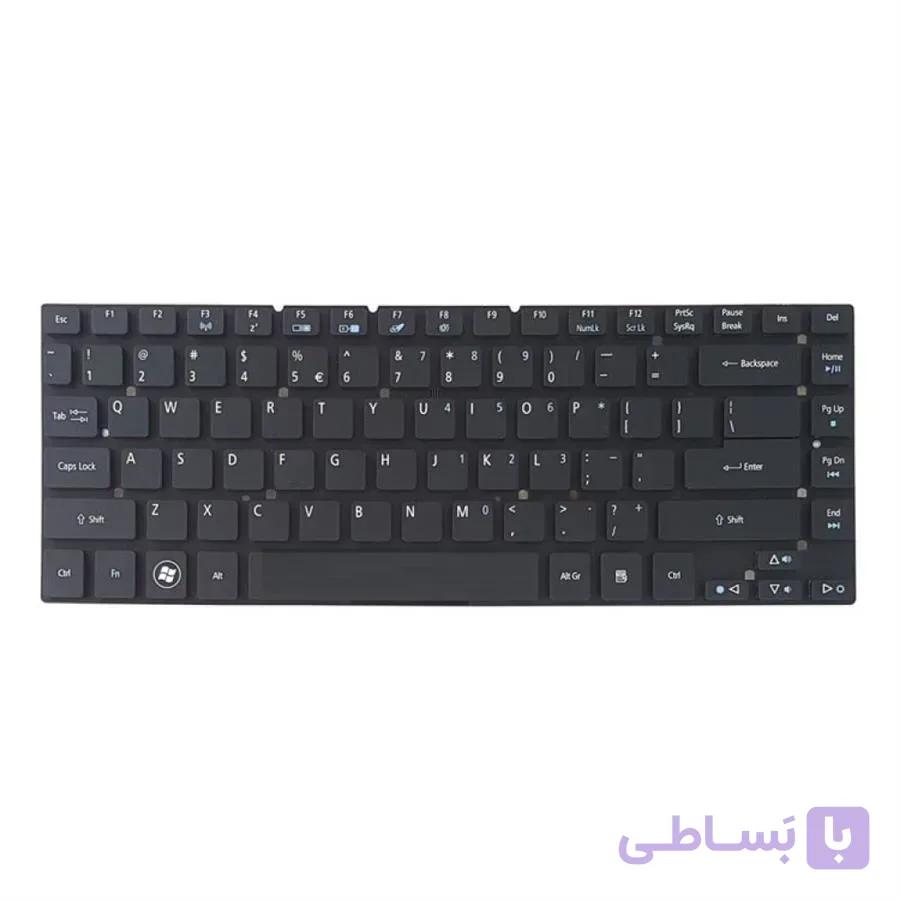 کیبورد لپ تاپ ایسر Aspire V3-471 مشکی اینترکوچک بدون فریم