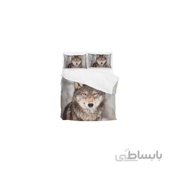 ست لحاف دو نفره ۶ تکه سه بعدی king size -طرح wolfy