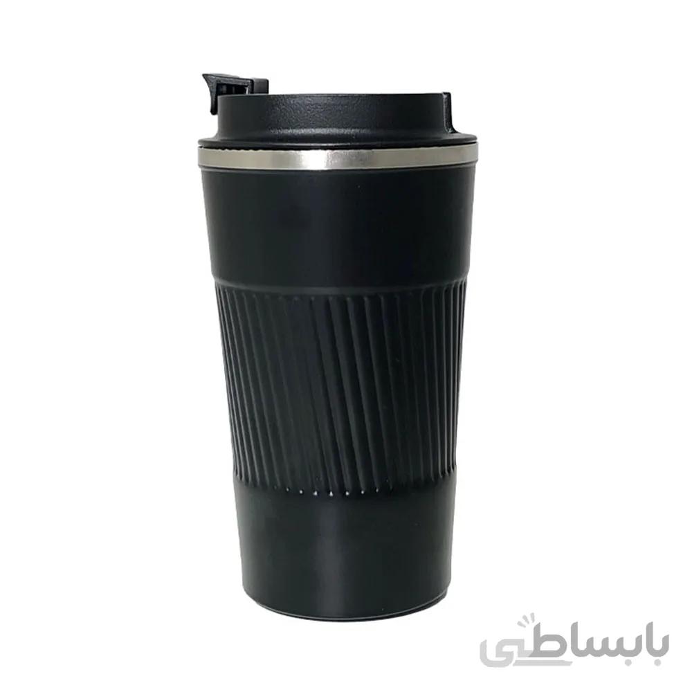 تراول ماگ رنگی Ribbed ظرفیت 500 میلی لیتر