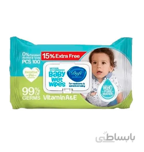 دستمال مرطوب کودک دافی