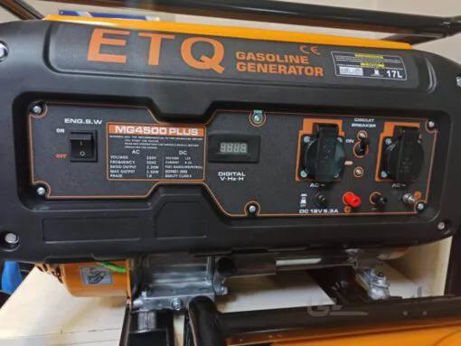 موتوربرق بنزینی3/5کیلو وات ای تی کیو مدل MG4500PLUS ا ETQ MG4500PLUS