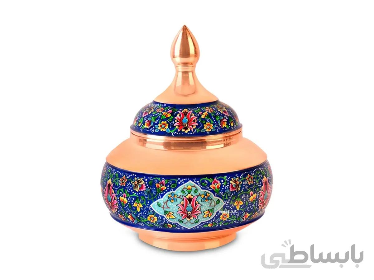 قندان مس و پرداز آقاجانی کوچک، متوسط و بزرگ