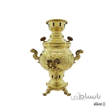 سماور ذغالی برنجی مدل قلم زنی 3 لیتری
3 liter charcoal brass samovar