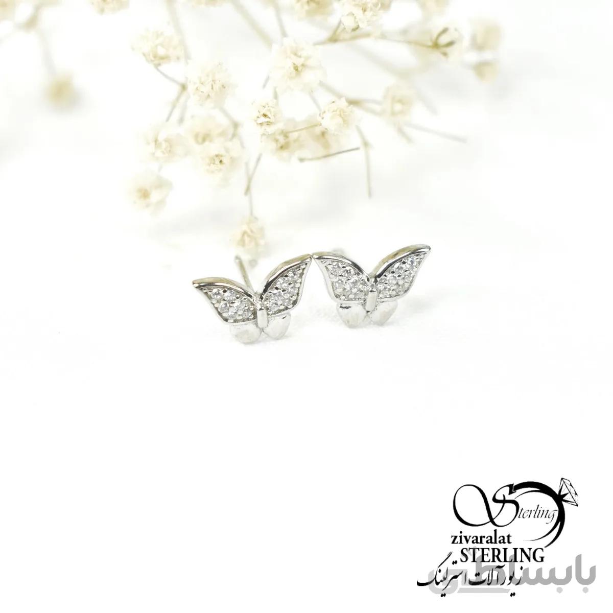 گوشواره میخی نقره کد 6211