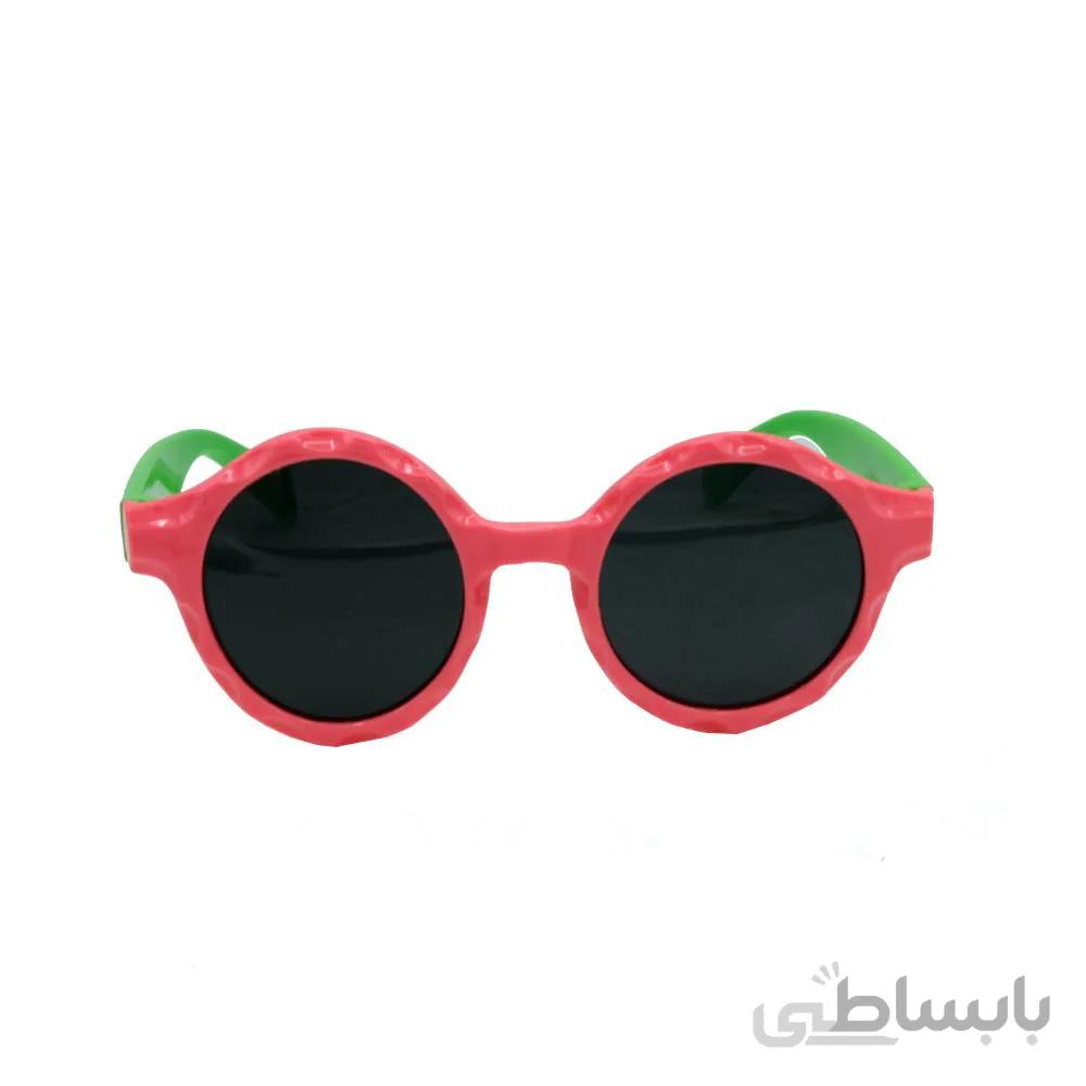 عینک آفتابی دخترانه بچه گانه فریم گرد 2 رنگ