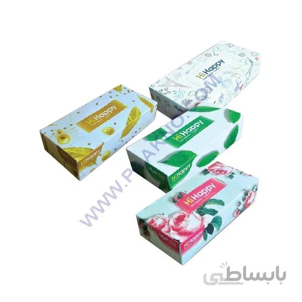 دستمال كاغذي جعبه اي 200 برگ (100 برگ دولا)- کارتن 40 عددی Hi Happy