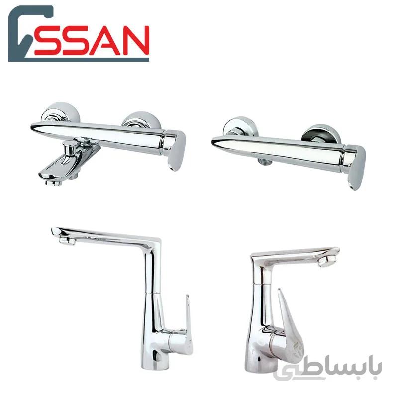 ست شیر مدل رابیت کروم راسان ا set rabit chrome rassan