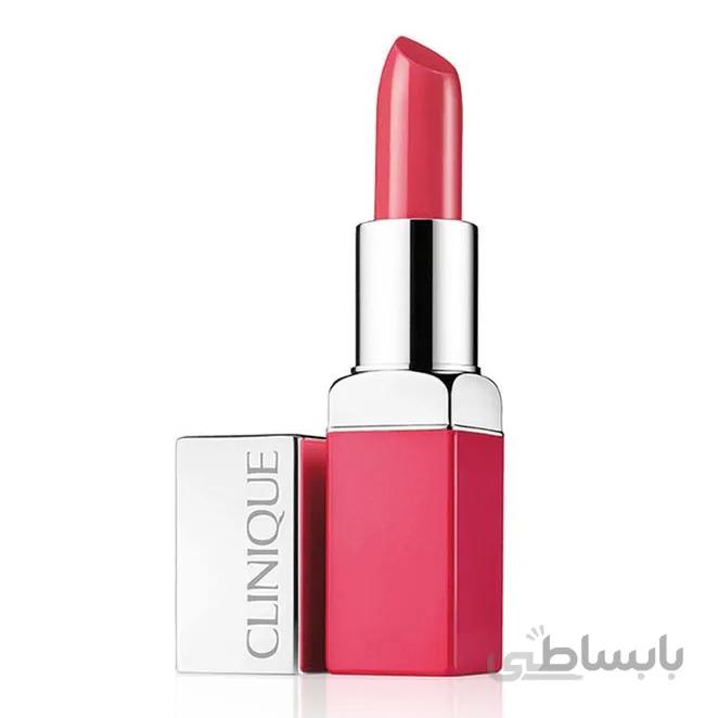 رژلب و پرایمر پاپ لیپ کلینیک رنگ پارتی پاپ Clinique Pop Lip Colour - PARTY POP