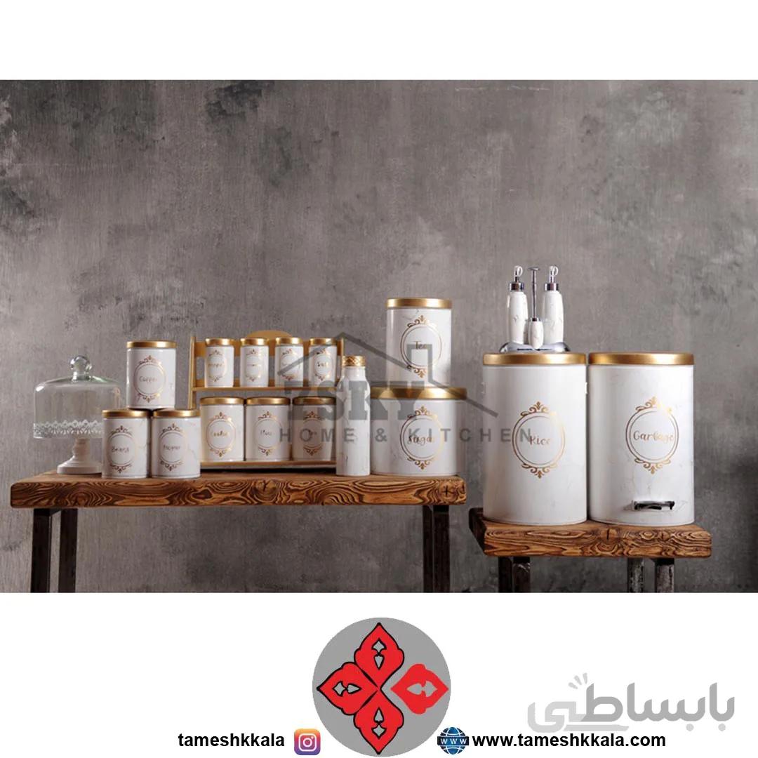 سرویس آشپزخانه 23 پارچه طرح سنگ سون اسکای