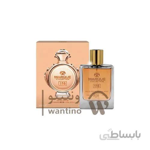 عطر ادکلن زنانه پاکو رابان المپیا فراگرنس ورد مارکویی کالکشن کد 116 (Fragrance world Marque Paco Rabanne Olympea) حجم 100 میل ا Fragrance world Marque Collection no.116 Paco Rabanne Olympea