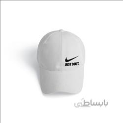 کلاه کتان سفید just do it