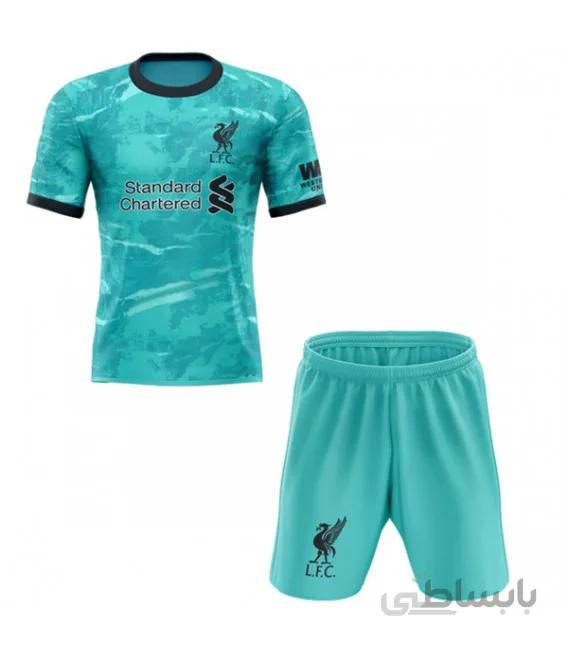 پیراهن شورت بچه گانه دوم تیم لیورپول Liverpool away kids kit soccer children 2ed football shirt 2020-2021