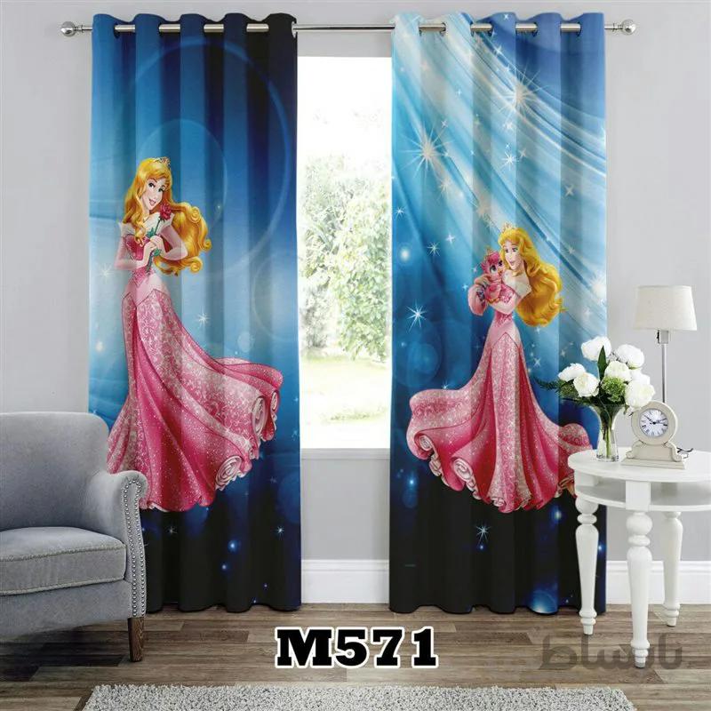 پرده پانچی کد 3d-M-571 طرح انیمیشن زیبای خفته