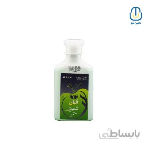 محلول ضدعفونی کننده دست البان پت (درب شامپویی) ۲۵۰ میلی لیتر ا Alban pet hand sanitizer solution 250cc
