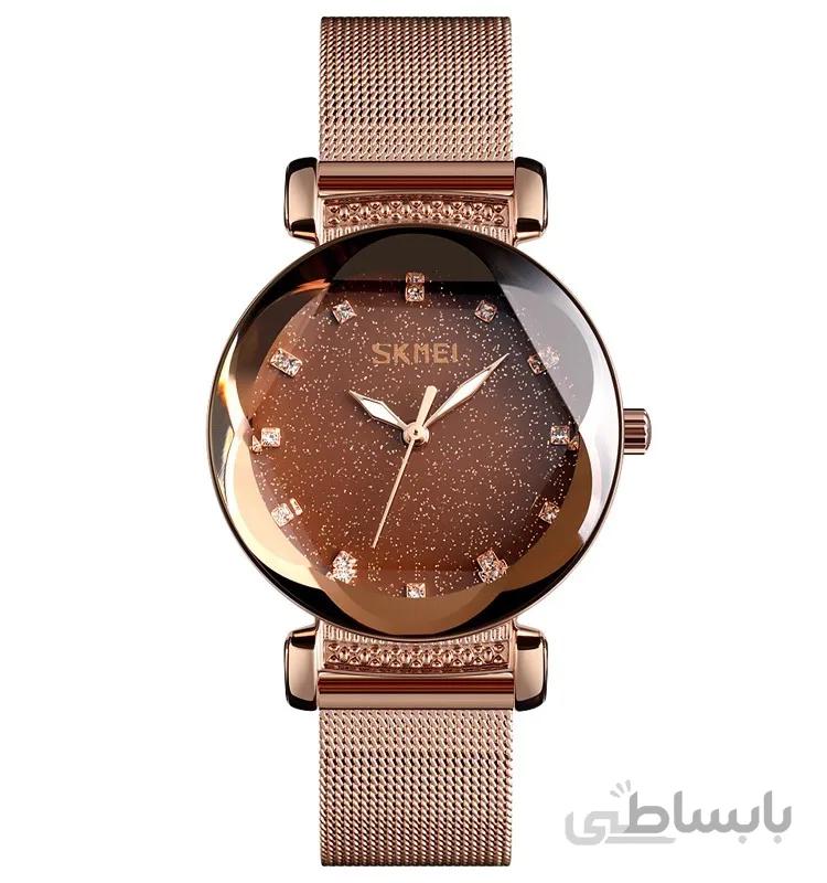 ساعت مچی عقربه ای زنانه اسکمی مدل 9188brown