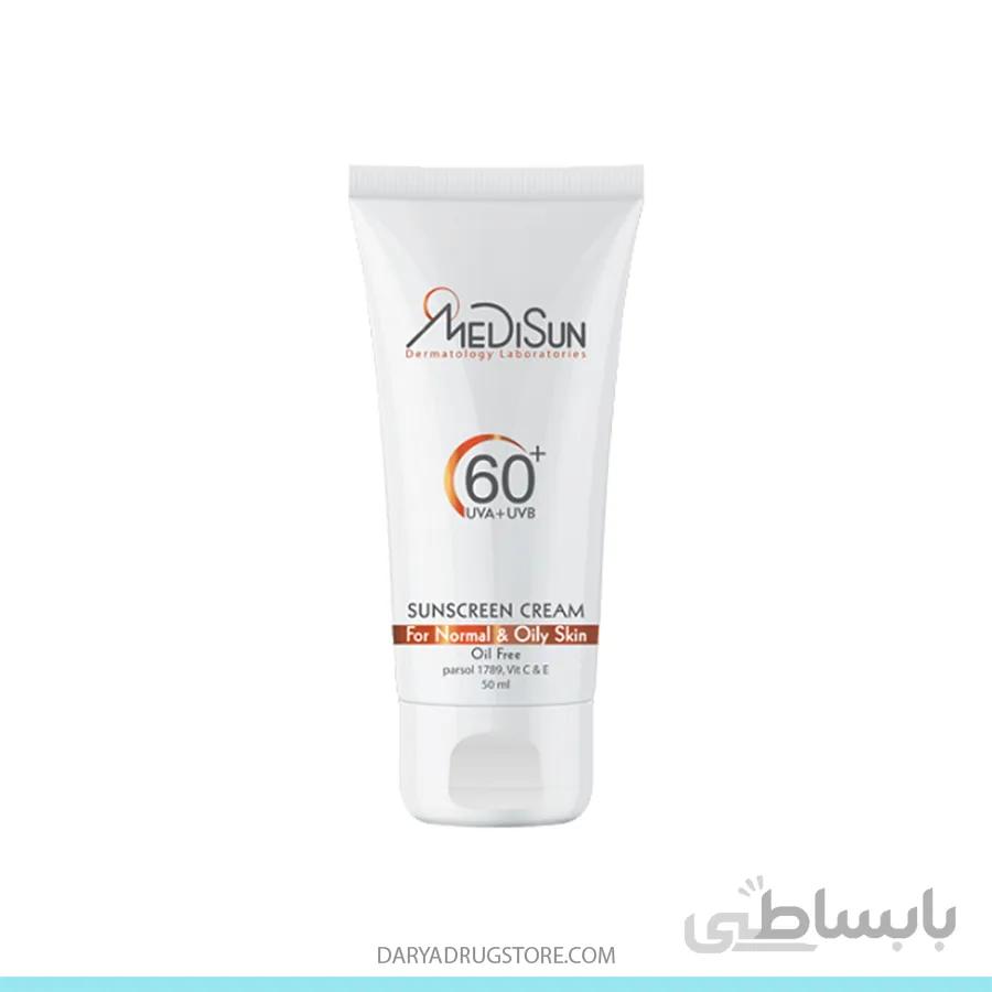 کرم ضد آفتاب بدون رنگ SPF60 مدیسان